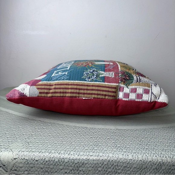 Small Tapestry Flower Shop Florist Floral‎ Design Decorative Throw Pillow 11x11 - Picture 7 of 9